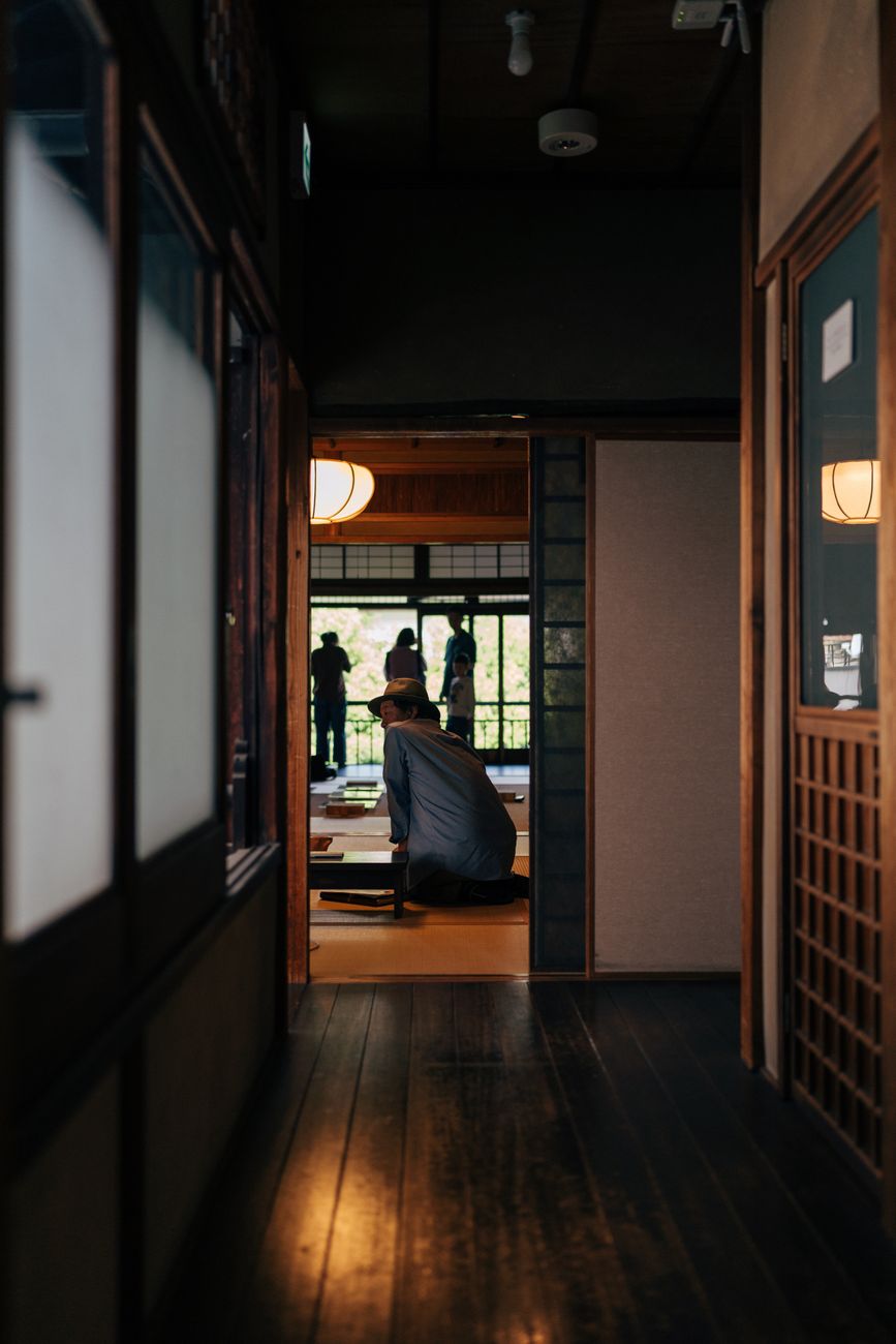 Japanese garden courtyard